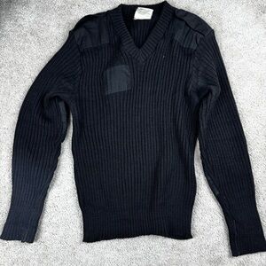 Brigade Quartermasters Woolly Pully Sweater Black Military Commando Mens 44